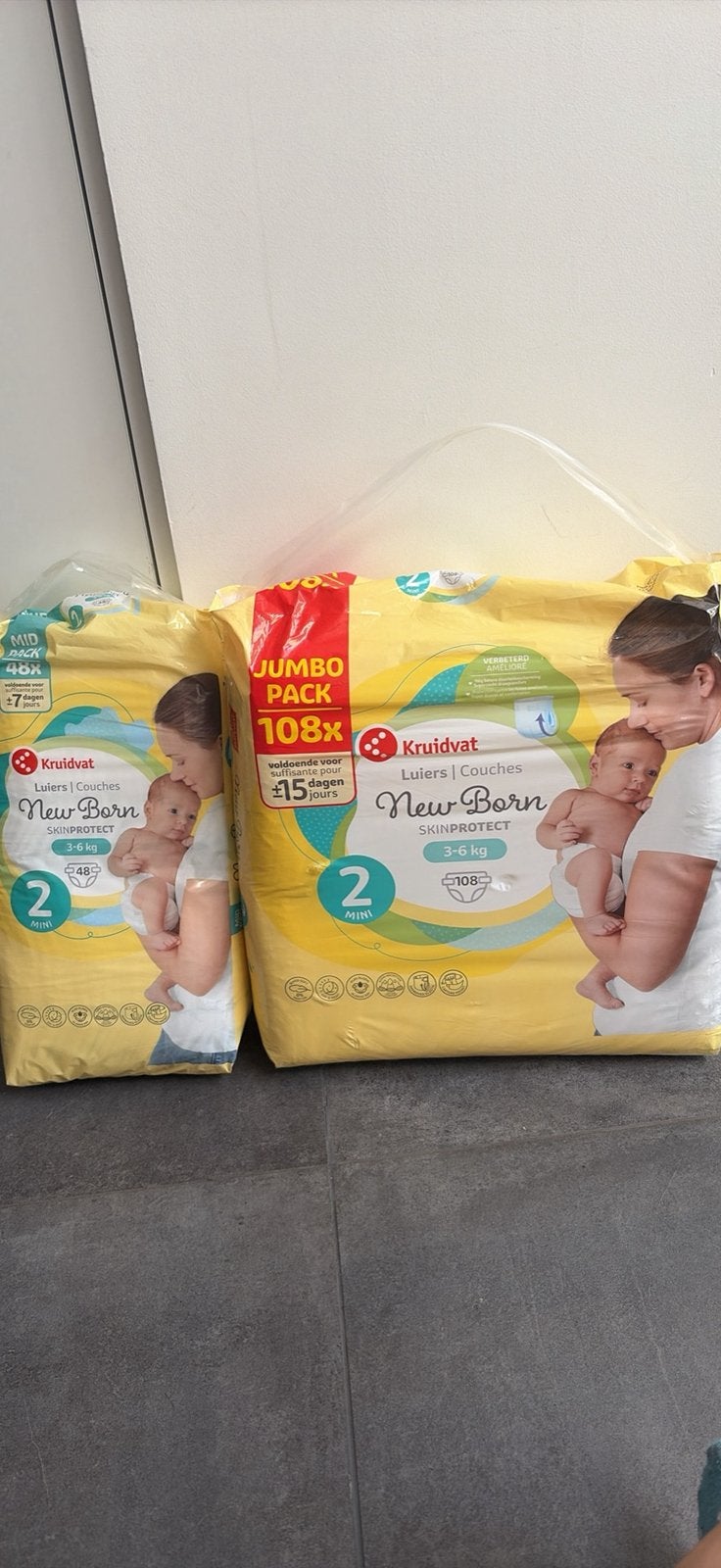 Pampers maat 2 new born, Enlèvement, Comme neuf