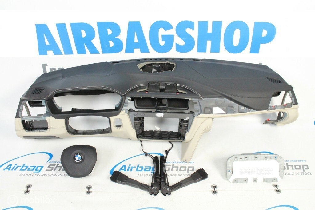Airbag set - Dashboard zwart beige BMW 3 serie F30 F31 F34, Auto-onderdelen, Gebruikt, Ophalen of Verzenden