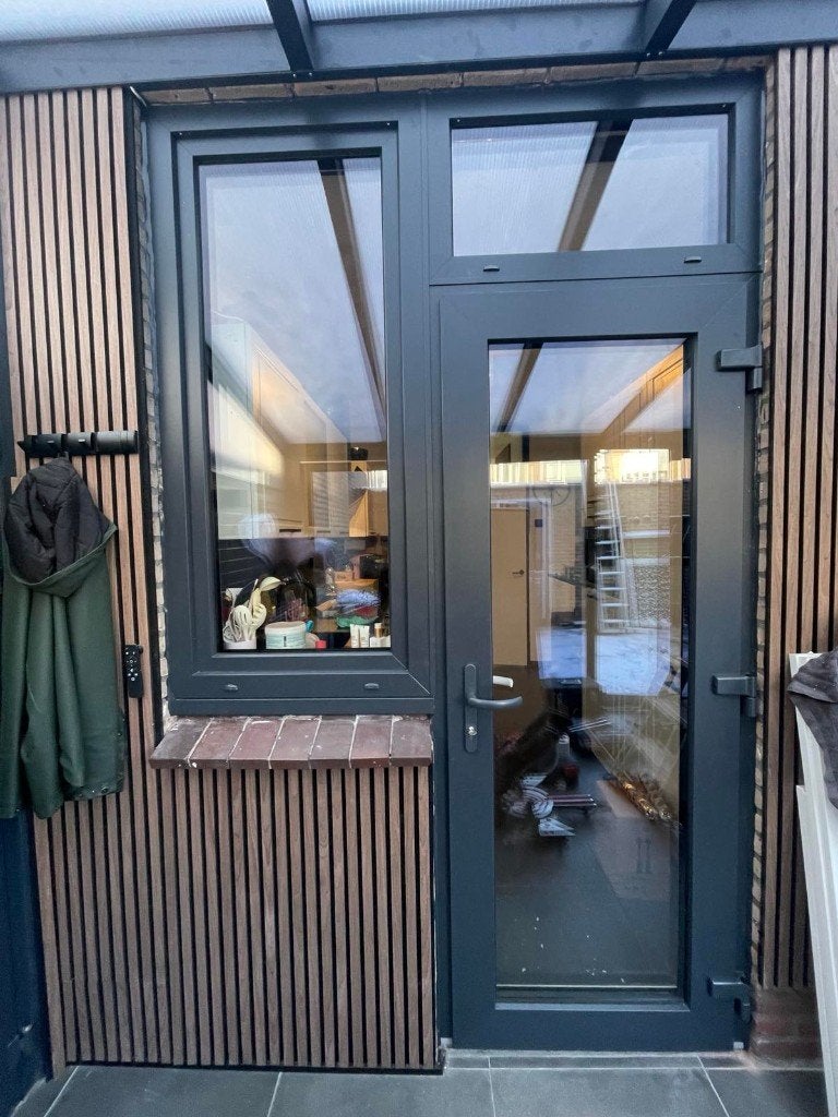 Porte d'entrée sur mesure, PVC ou aluminium, posée, Bricolage & Construction, Enlèvement, Neuf