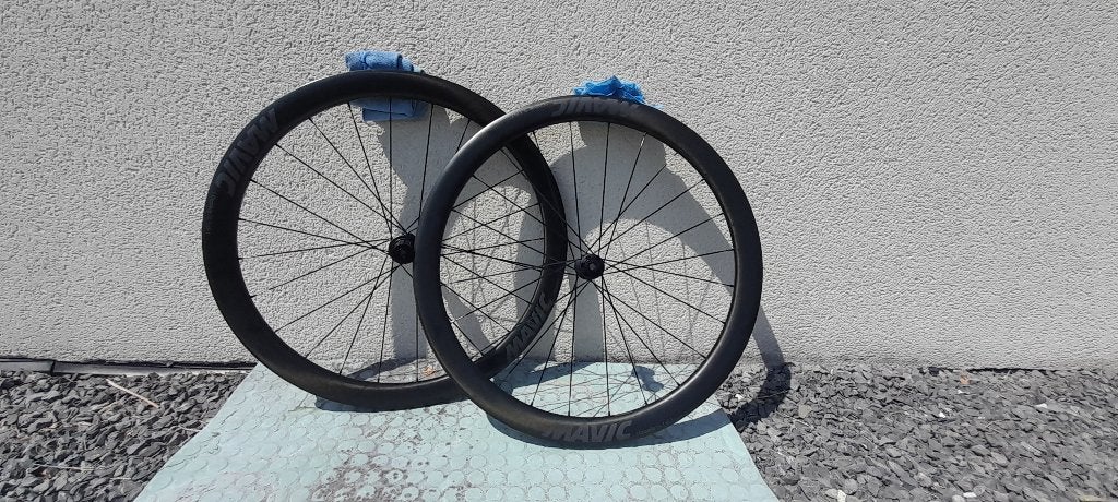 Paire de roue Mavic Cosmic 45 SL Carbon, Comme neuf, Enlèvement, Mavic, Carbone