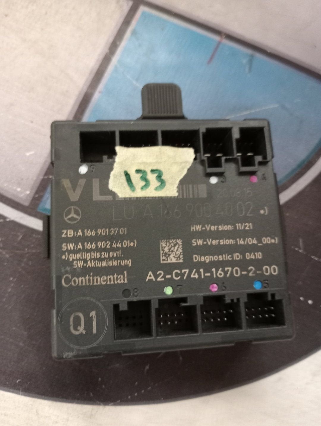 W1191 MERCEDES Benz ECU-regelmodule-eenheid A1669004002, Utilisé, -, -, Enlèvement ou Envoi