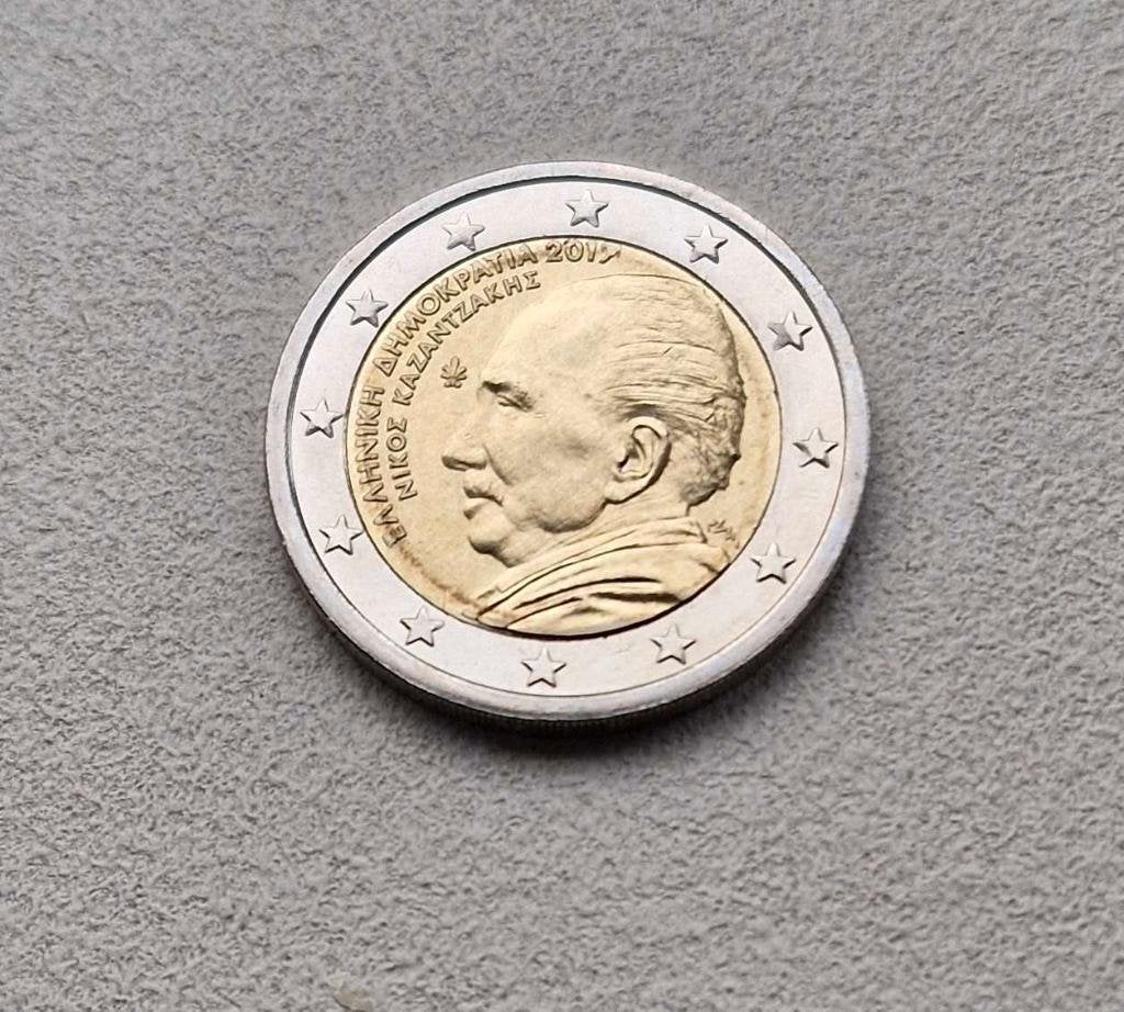 2 euro Griekenland 2017 'Nikos Kazantzakis' Unc, Ophalen of Verzenden, Griekenland, 2 euro, Losse munt