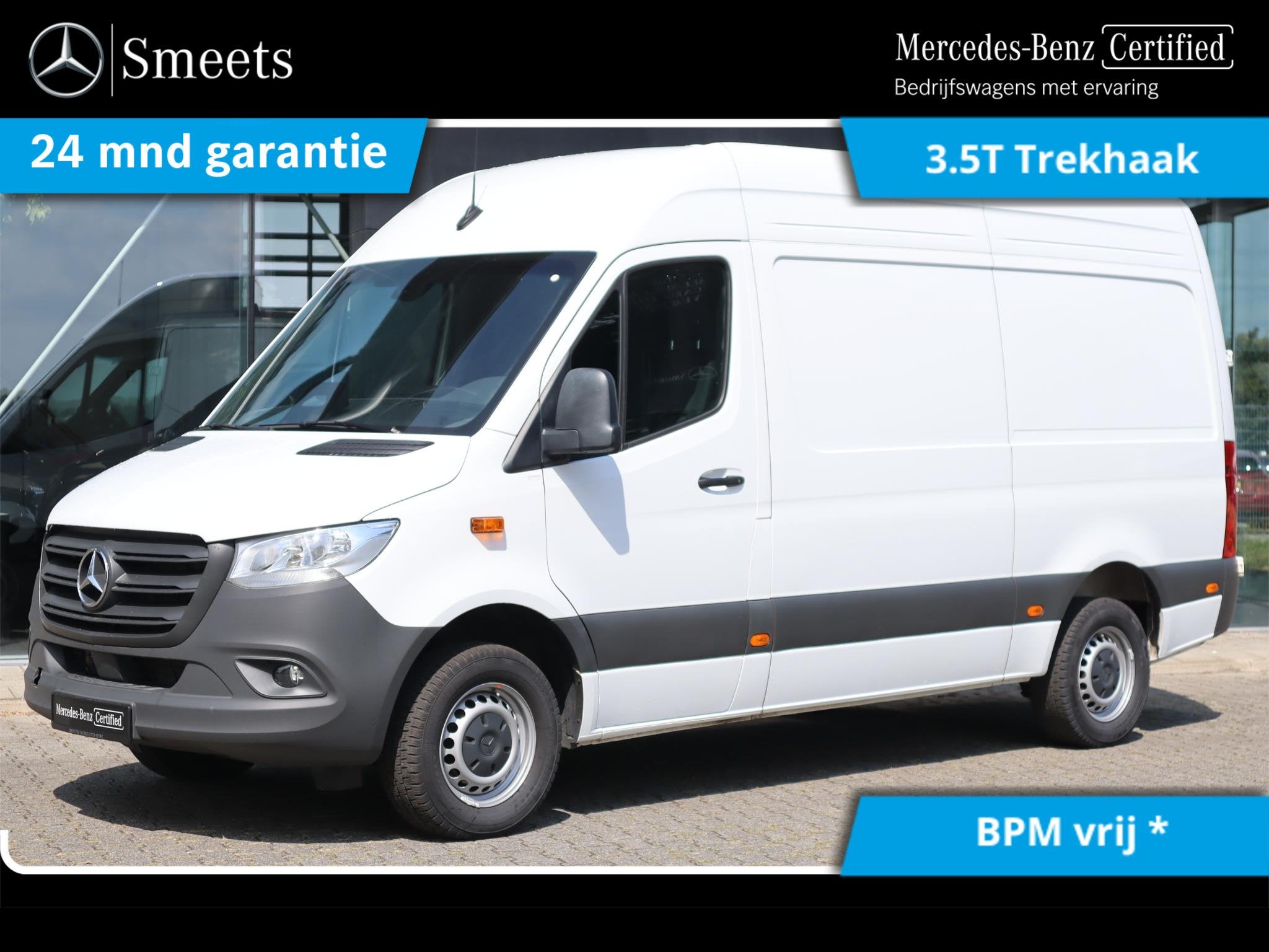 Mercedes-Benz Sprinter 317 CDI L2H2 FACELIFT 3.5T TREKHAAK, Achat, Entreprise, 3 places, Mercedes-Benz Certified