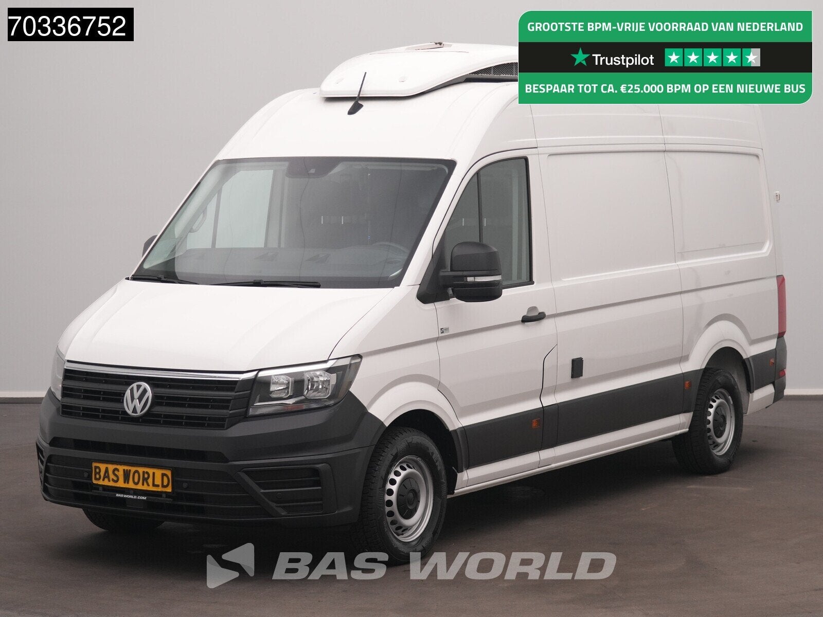 Volkswagen Crafter 140pk Koelwagen Kerstner Cooljet L3H3 AC/, Auto's, Stof, Gebruikt, Euro 6, 4 cilinders