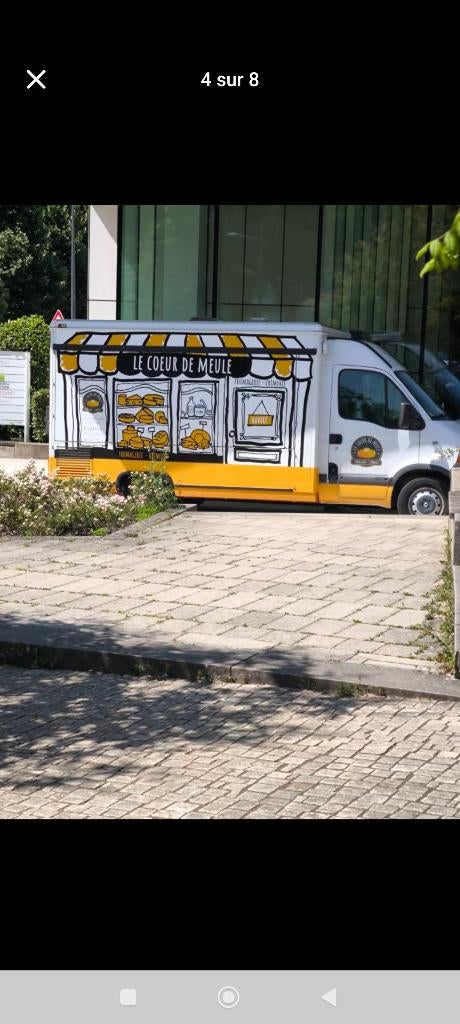 A vendre camion fromager ou boucherie ou boulangerie, Autos, Renault, Achat, 2 places, Boîte manuelle, Autre carrosserie