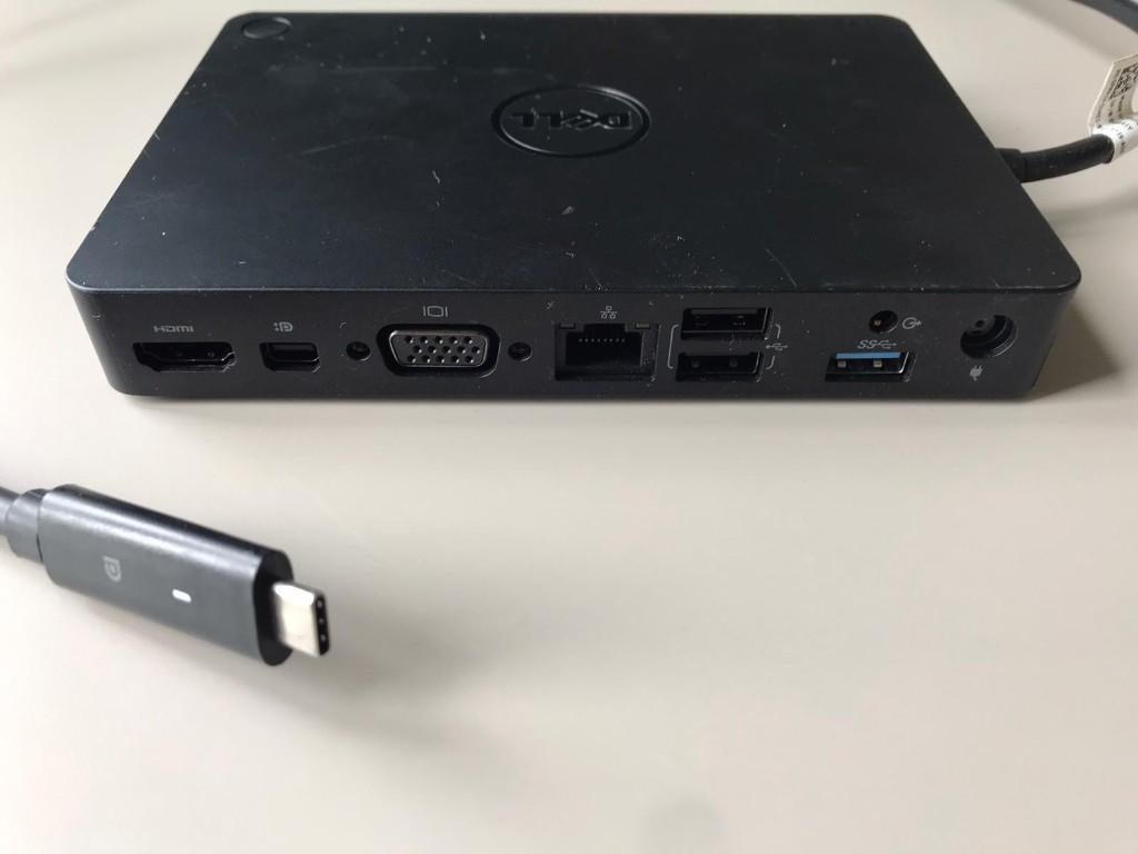 Dell WD15 Docking station met 130W AC adapter - EU, Computers en Software, Dockingstations, Zo goed als nieuw, Docking station