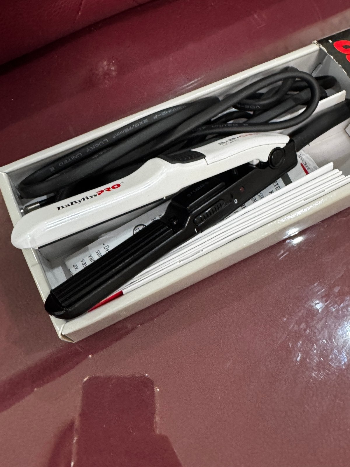 Babyliss pro babywafelcrimp tang, Ophalen, Zo goed als nieuw, Krultang of Stijltang