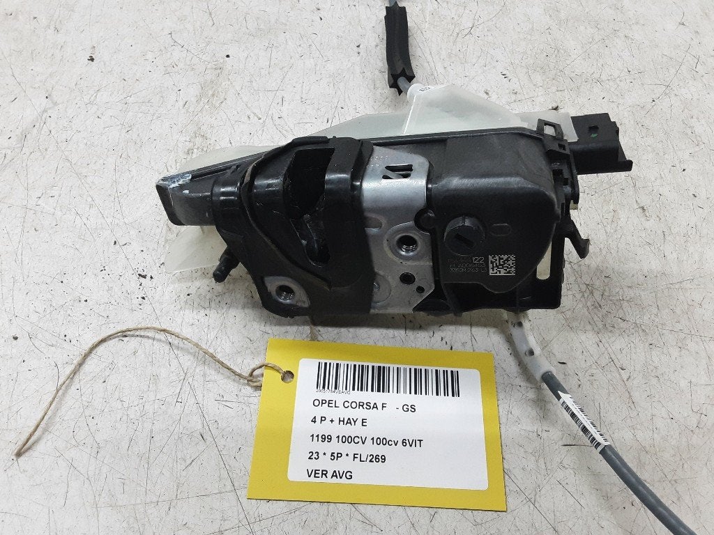 SERRURE DE PORTE AVANT GAUCHE Opel Corsa F (UB / UH / UP), Opel, Opel Automobile GmbH, Utilisé, Avant