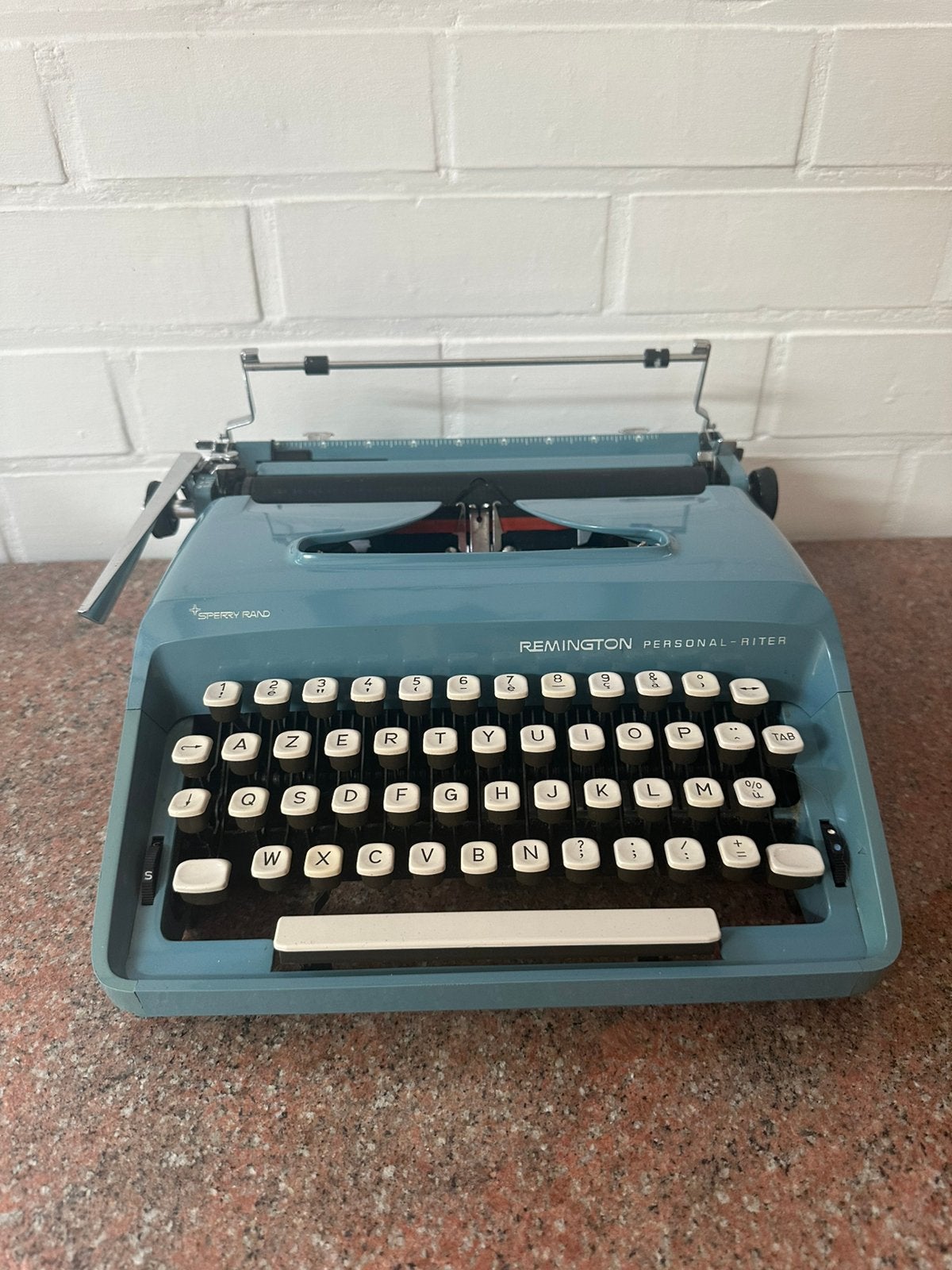 Machine à ecrire Remington Personal Riter bleue, Enlèvement ou Envoi, Comme neuf