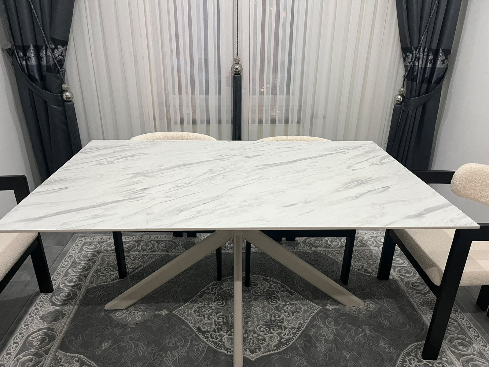 Eetkamertafel, Huis en Inrichting, Ophalen, Overige materialen, 50 tot 100 cm, Zo goed als nieuw