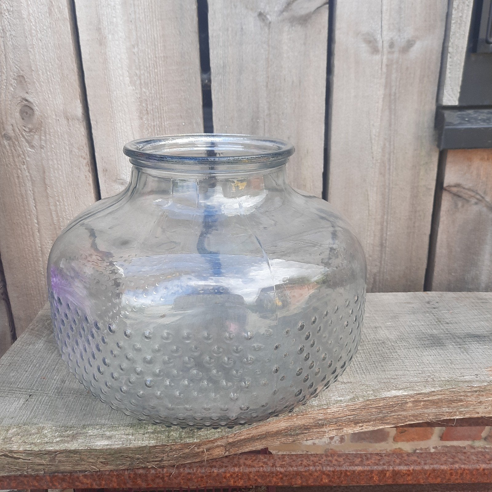 6 grote vazen, Transparant, Ophalen, 28 cm, Glas