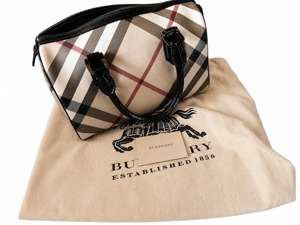Burberry Nova Check Bowling Bag origineel, Ophalen, Zo goed als nieuw, Beige