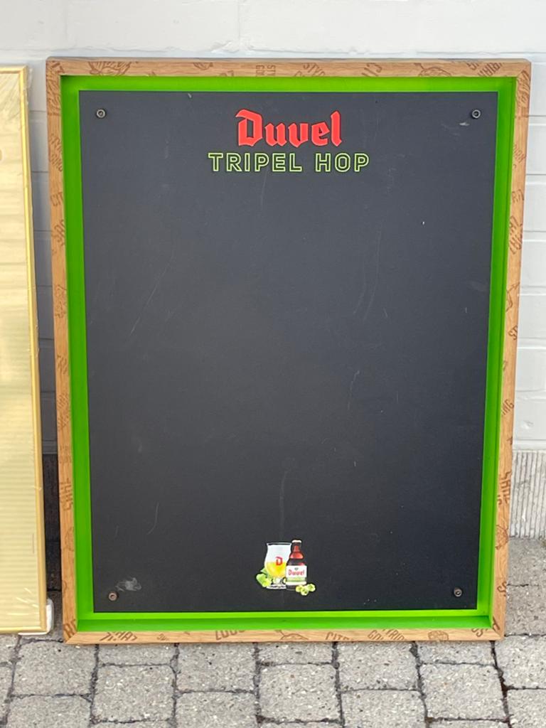 Duvel krijtbord, Ophalen, Zo goed als nieuw