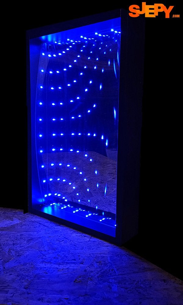 Miroir Infinity Smile 60x38cm, Enlèvement ou Envoi, Neuf, Décoration