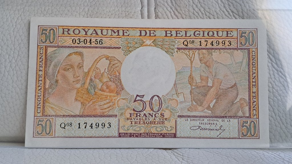 Thésaurus de 50 francs 1956 - Billet FDC, Envoi, Billets en vrac