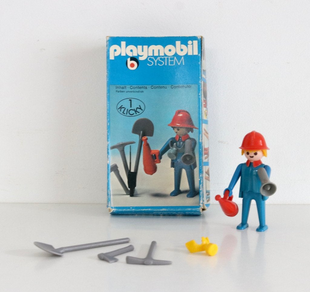 Vintage Playmobil-set 3366 (Brandweerman) - Klicky 1978, Ophalen of Verzenden, Gebruikt, Figuren