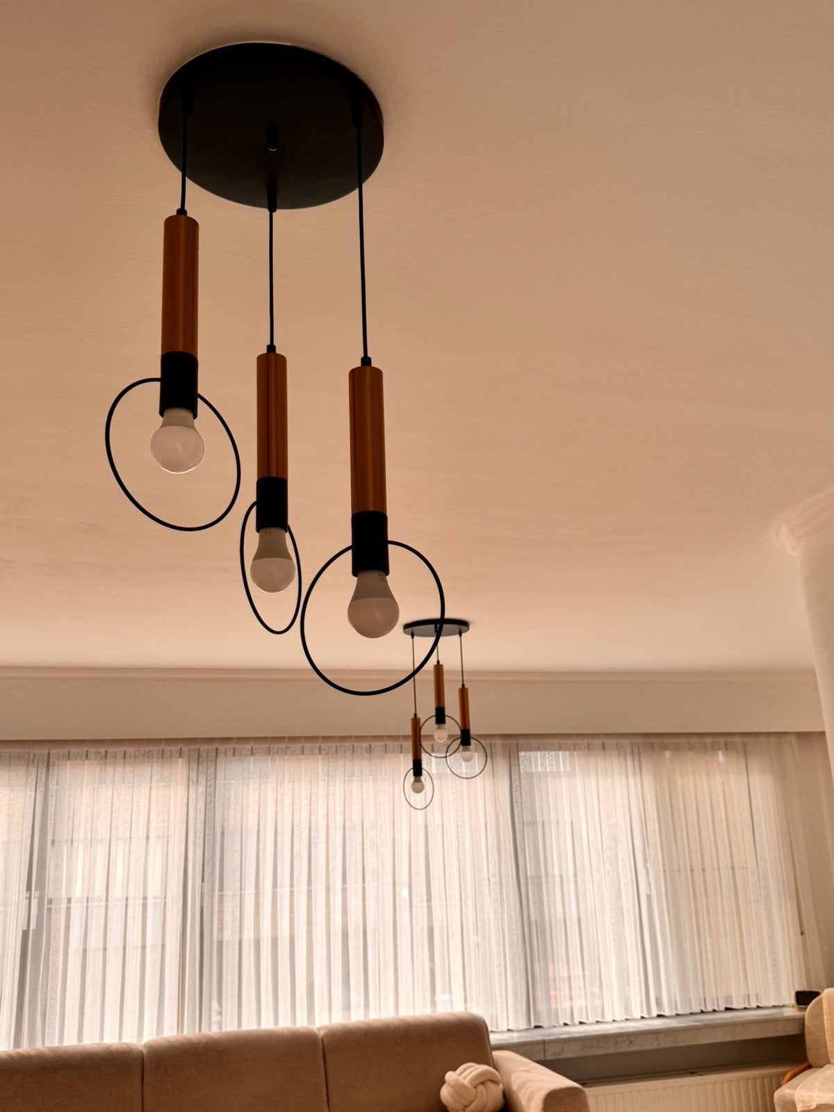 Hanglampen twee paar. In heel goede staat, Huis en Inrichting, Lampen | Kroonluchters, Ophalen, Zo goed als nieuw
