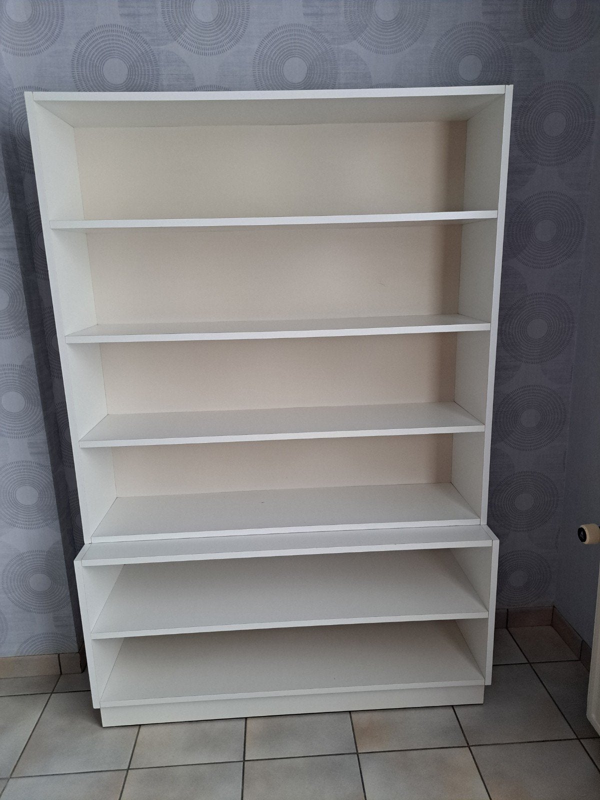 witte , open kast, Huis en Inrichting, Ophalen, Met plank(en), Gebruikt, 100 tot 150 cm