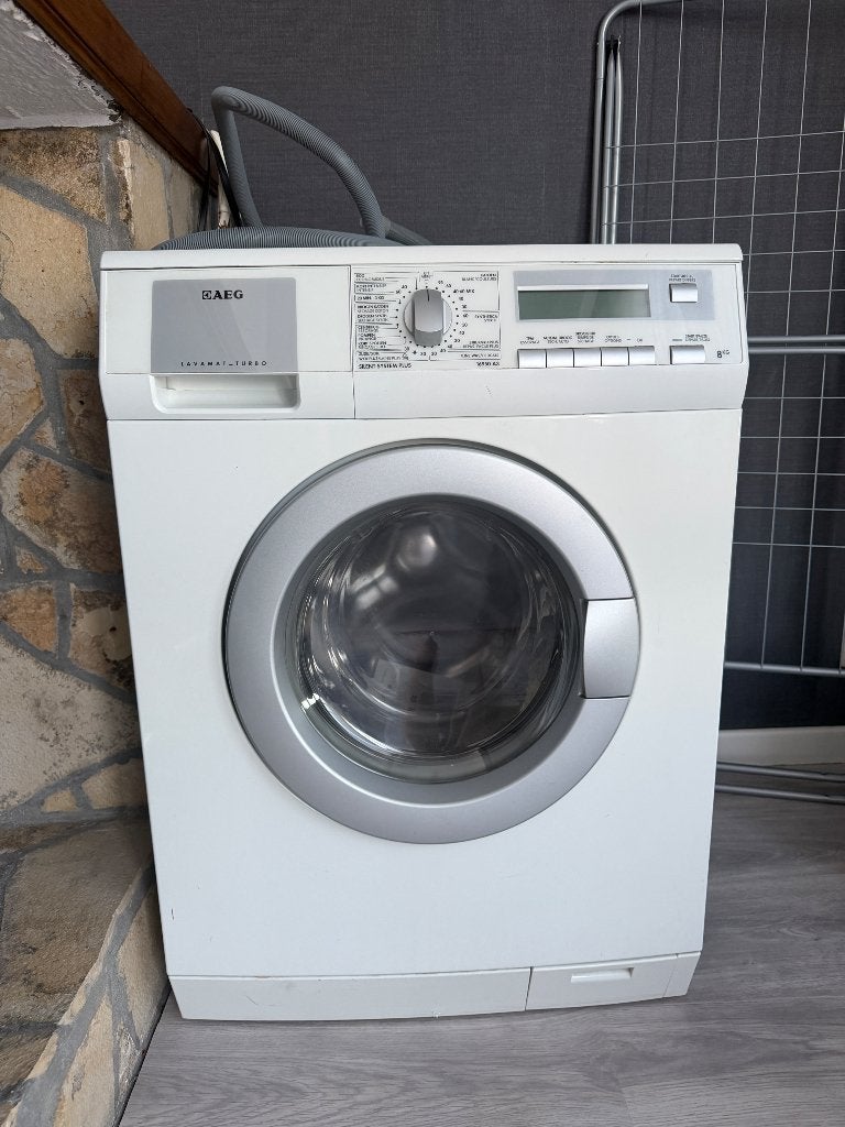 wasmachine-droger AEG, Elektronische apparatuur, Ophalen, 6 tot 8 kg, Minder dan 85 cm, Voorlader