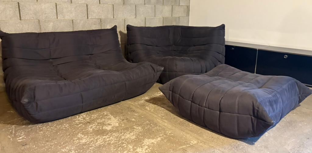 Togo Ligne Roset hoek, bank en poef, Ophalen