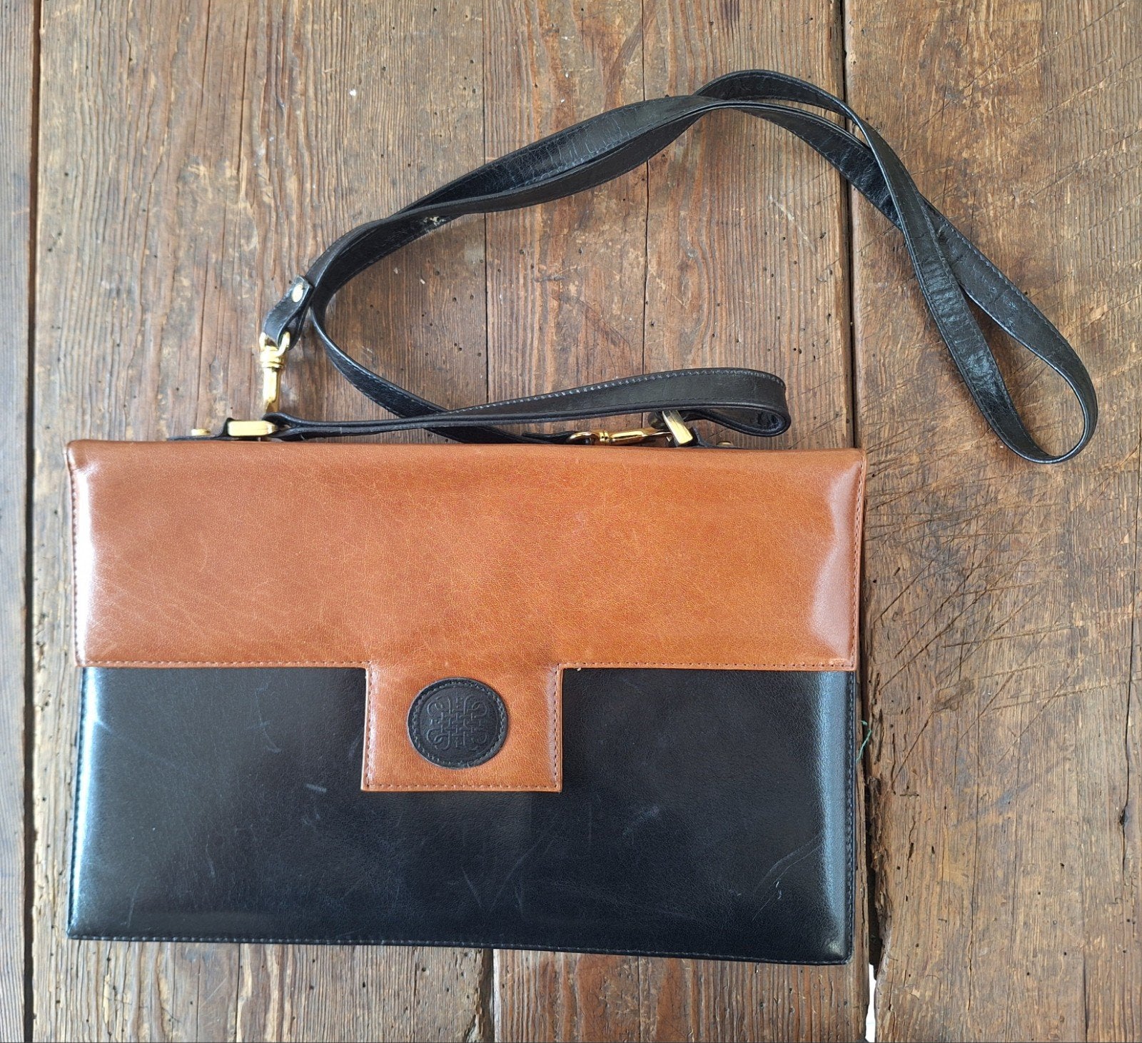 sac à main en cuir vintage, Enlèvement ou Envoi
