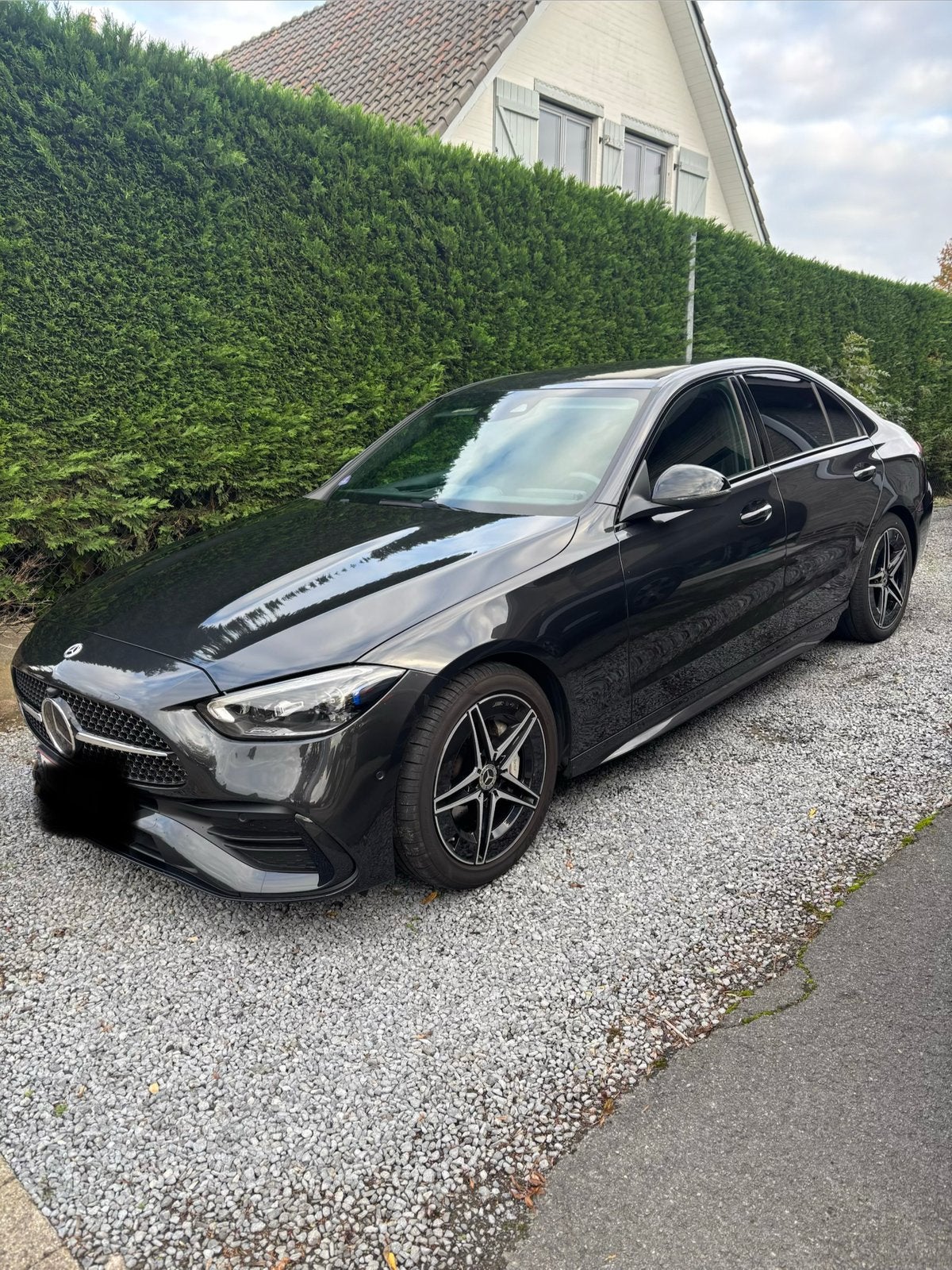 Mercedes Benz C180 AMG-line Night Pack, Auto's, Automaat, Leder, 5 zetels, 5 deurs