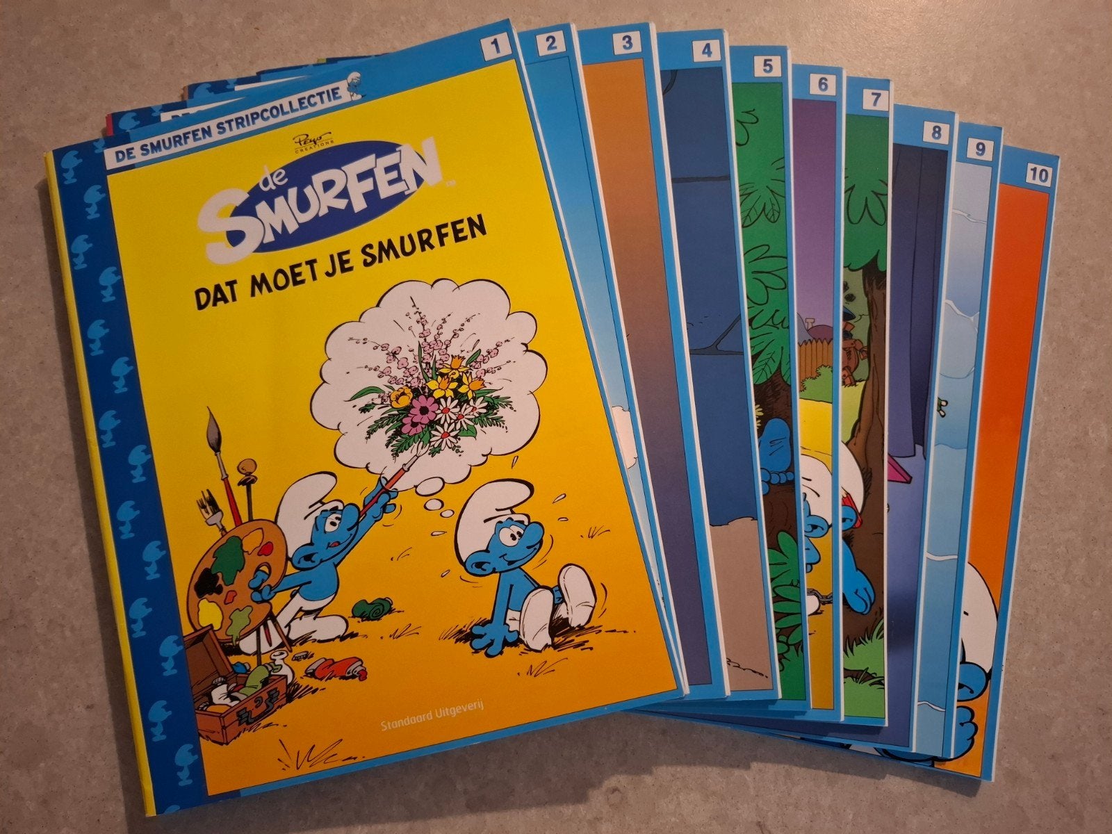 La collection de bandes dessinées Les Schtroumpfs Les derniè, Y. Delporte, Enlèvement ou Envoi, Série complète ou Série, Utilisé