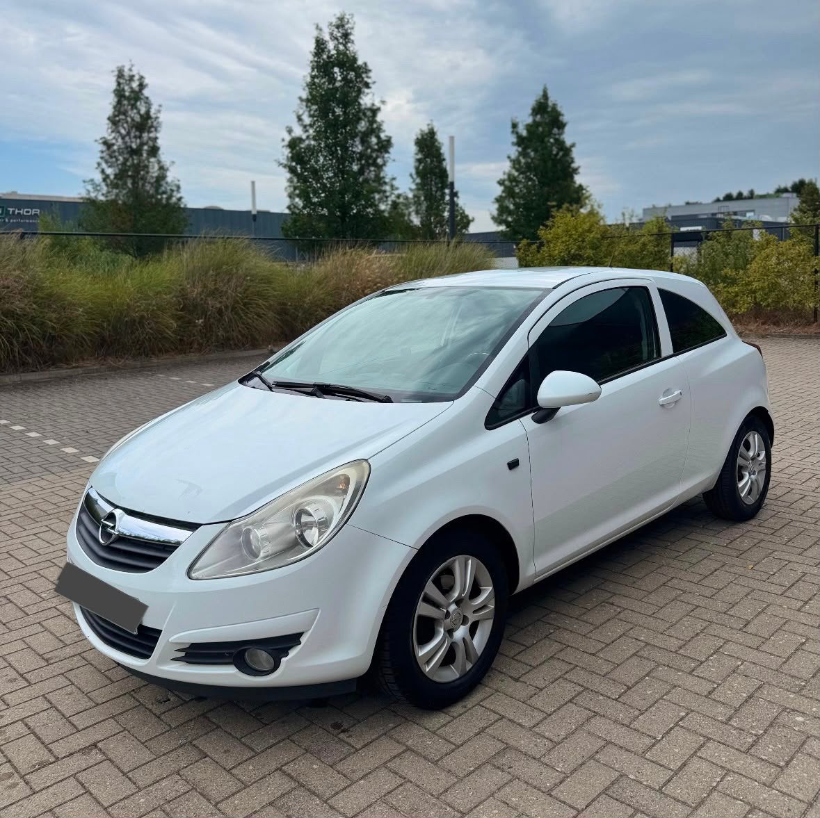 Opel Corsa 124.000 KM Benzine Gekeurd Voor Verkoop AIRCO, Stof, Wit, Particulier, Corsa