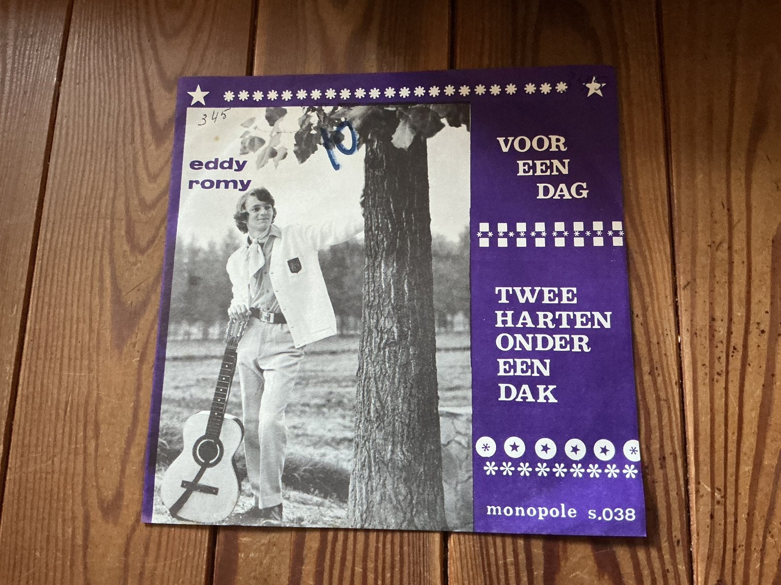 7” Eddy Romy - voor een dag, Ophalen of Verzenden, Gebruikt