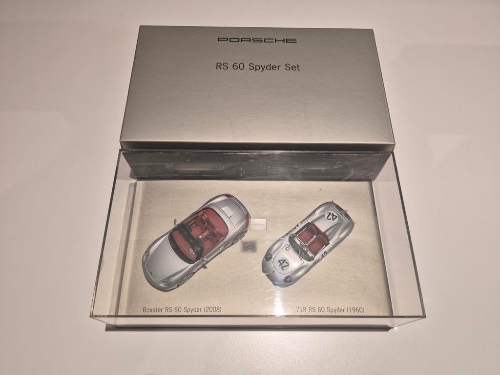 Minichamps 1/43 Porsche RS Spyder Set WAP 020 SET 22, Ophalen of Verzenden, Zo goed als nieuw, Auto, MiniChamps