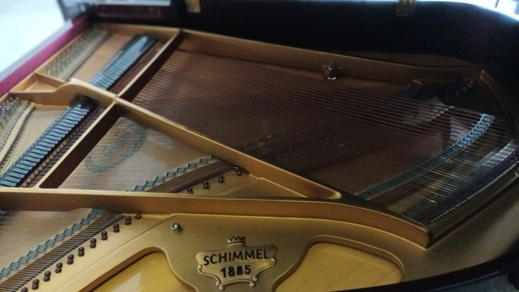 Prachtige Vleugelpiano, Musique & Instruments, Pianos, Comme neuf, Enlèvement, À queue, Autres couleurs