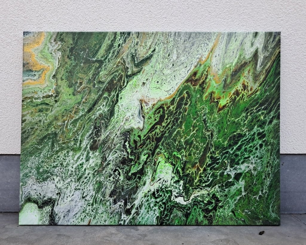 Abstract Modern Acryl canvas 60*80cm, Enlèvement, Signé, Peinture acrylique, Abstrait