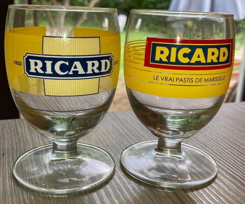 2 Ricard glazen 2007, Verzamelen, Ophalen of Verzenden, Zo goed als nieuw