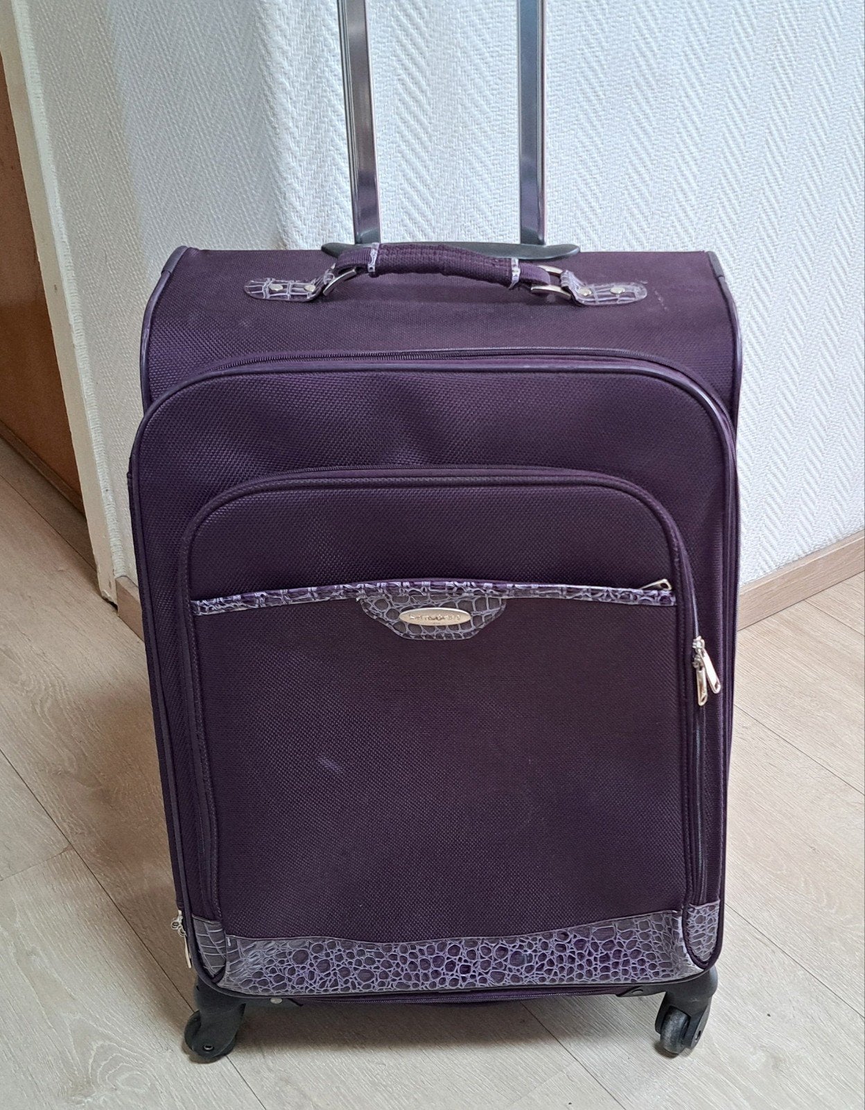 samsonite grande valise trolley 4x roulettes +_75/45 cm, Bijoux, Sacs & Beauté, Valises, Enlèvement, Utilisé, Roulettes