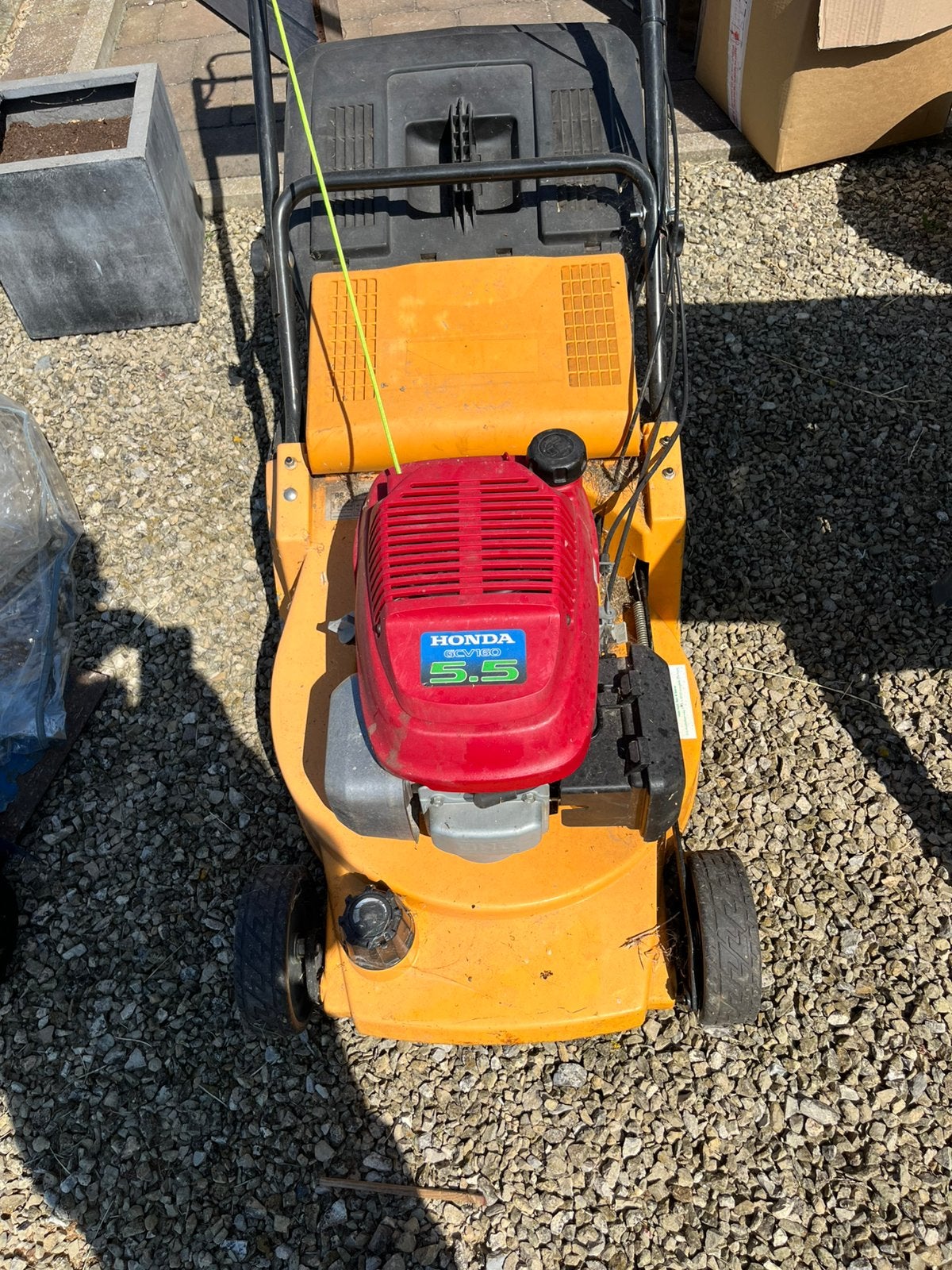 Grasmachine, Ophalen, Gebruikt