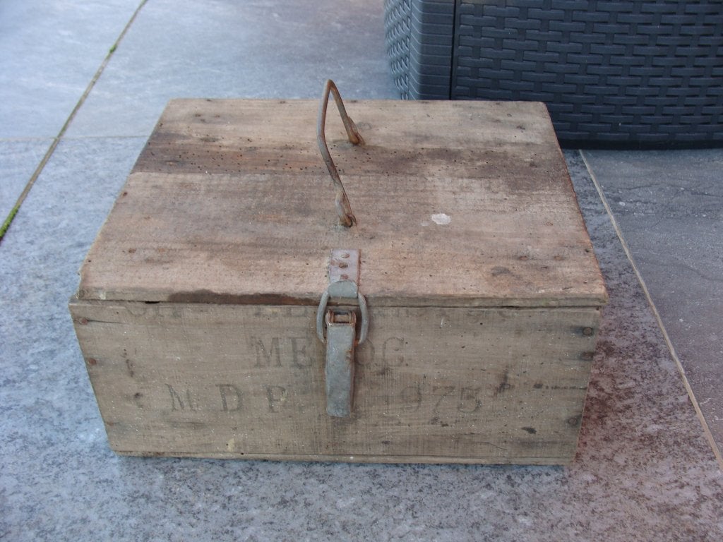 ancienne boite en bois à outil avec poignée, Bricolage & Construction, Enlèvement, Utilisé