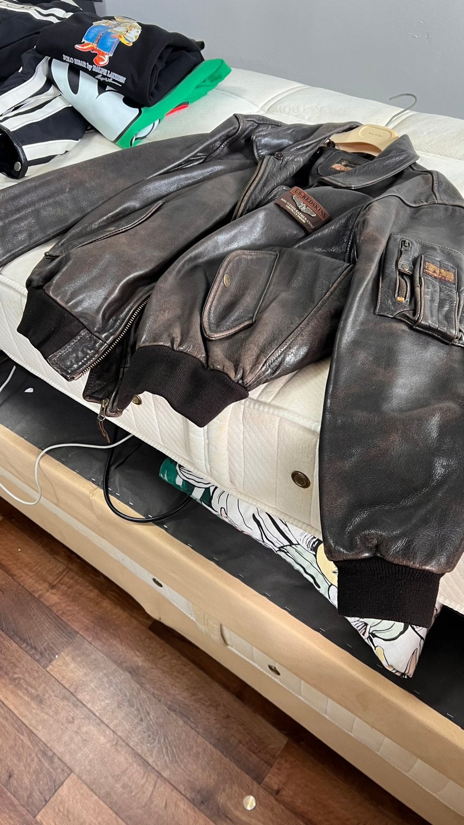 Veste redskins, Enlèvement, Porté, Taille 52/54 (L), Brun