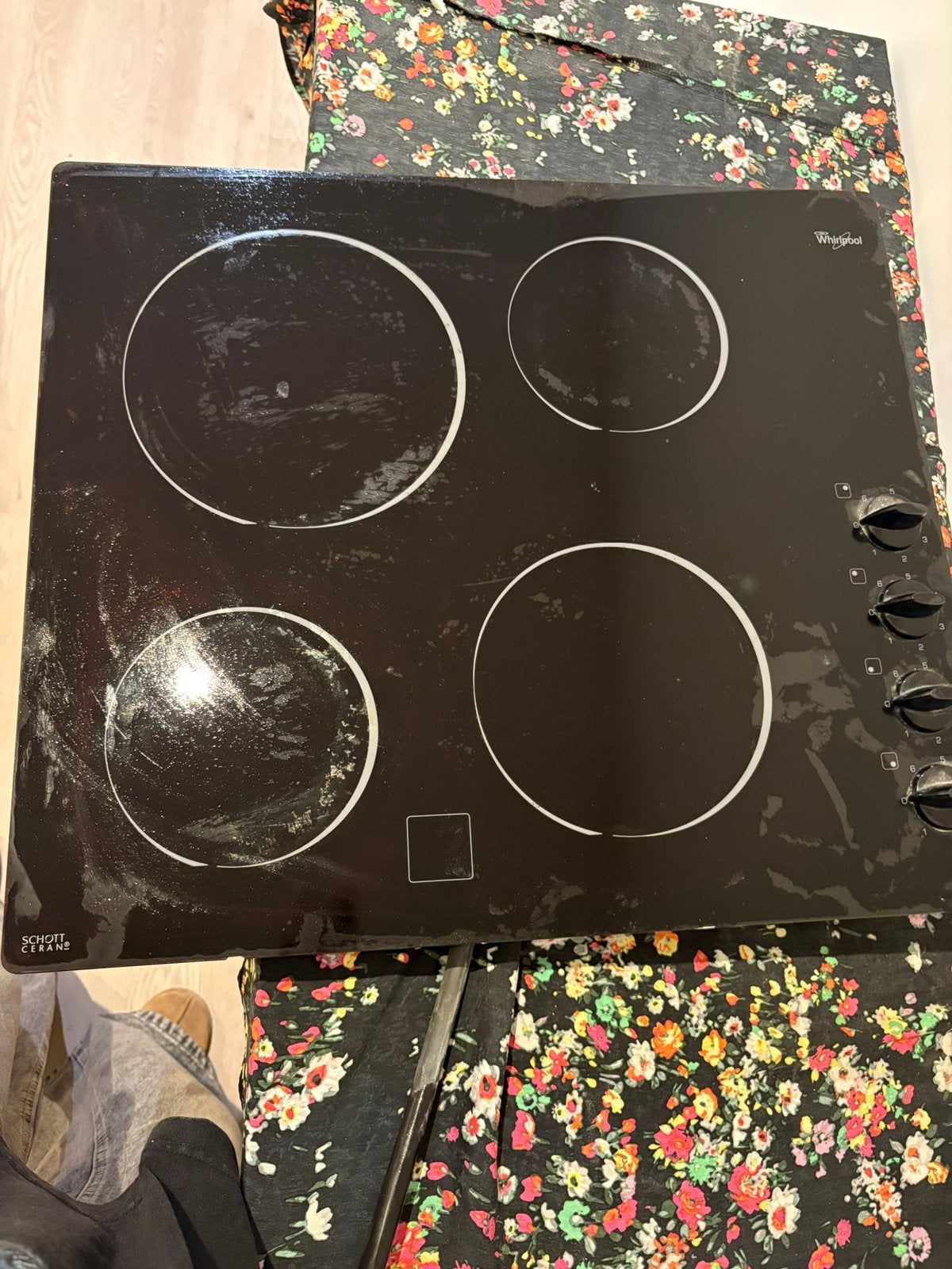 Whirlpool Kookplaat, Elektronische apparatuur, Kookplaten, Ophalen, Gebruikt, 4 kookzones