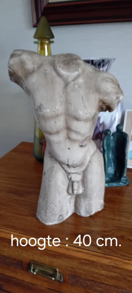 Beeld naakte man., Antiek en Kunst, Ophalen of Verzenden