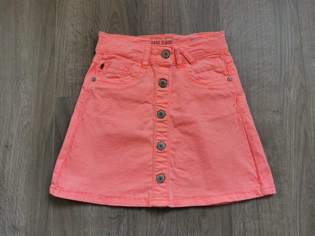 Fluo-oranje rokje Cars Jeans - Maat 140, Gebruikt, Meisje, Ophalen of Verzenden, Jurk of Rok