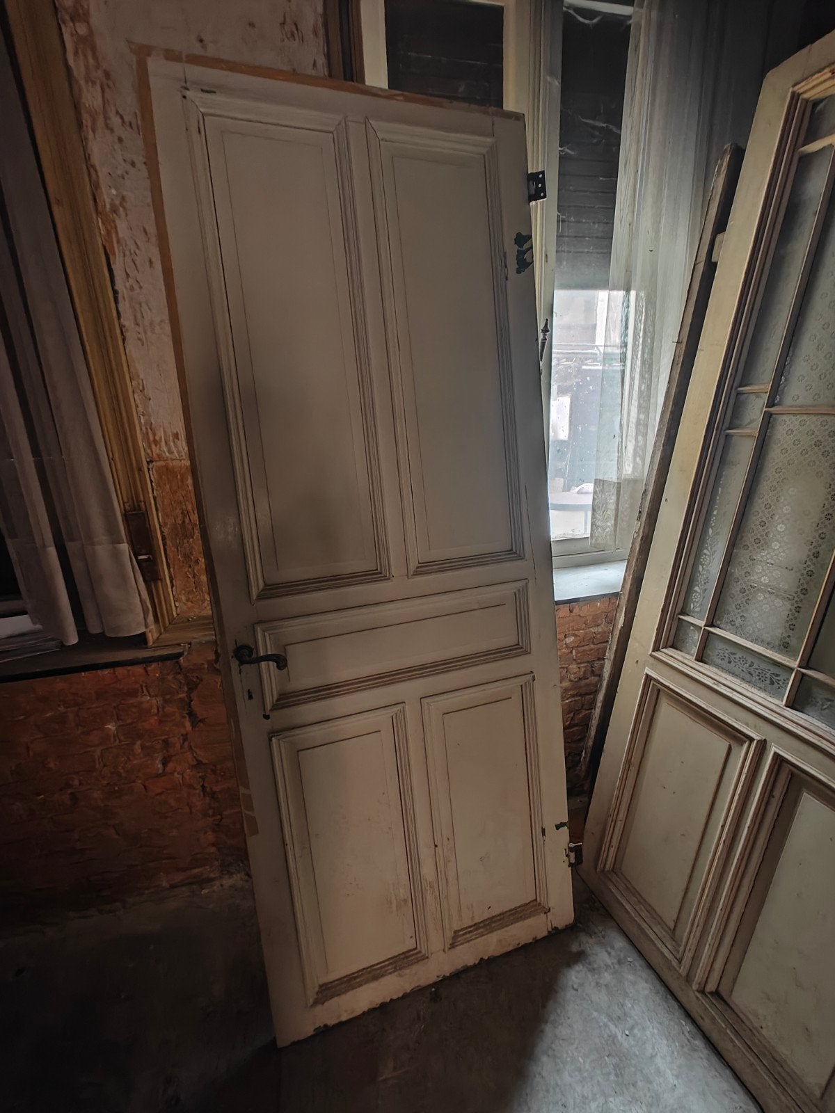 Klassieke massieve deuren uit herenwoning, Ophalen, Glas