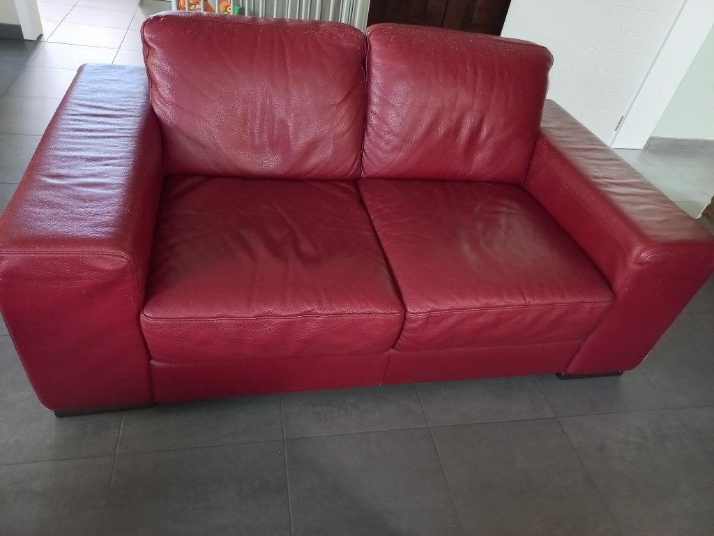 Lederen salon, Ophalen, Gebruikt, Leer
