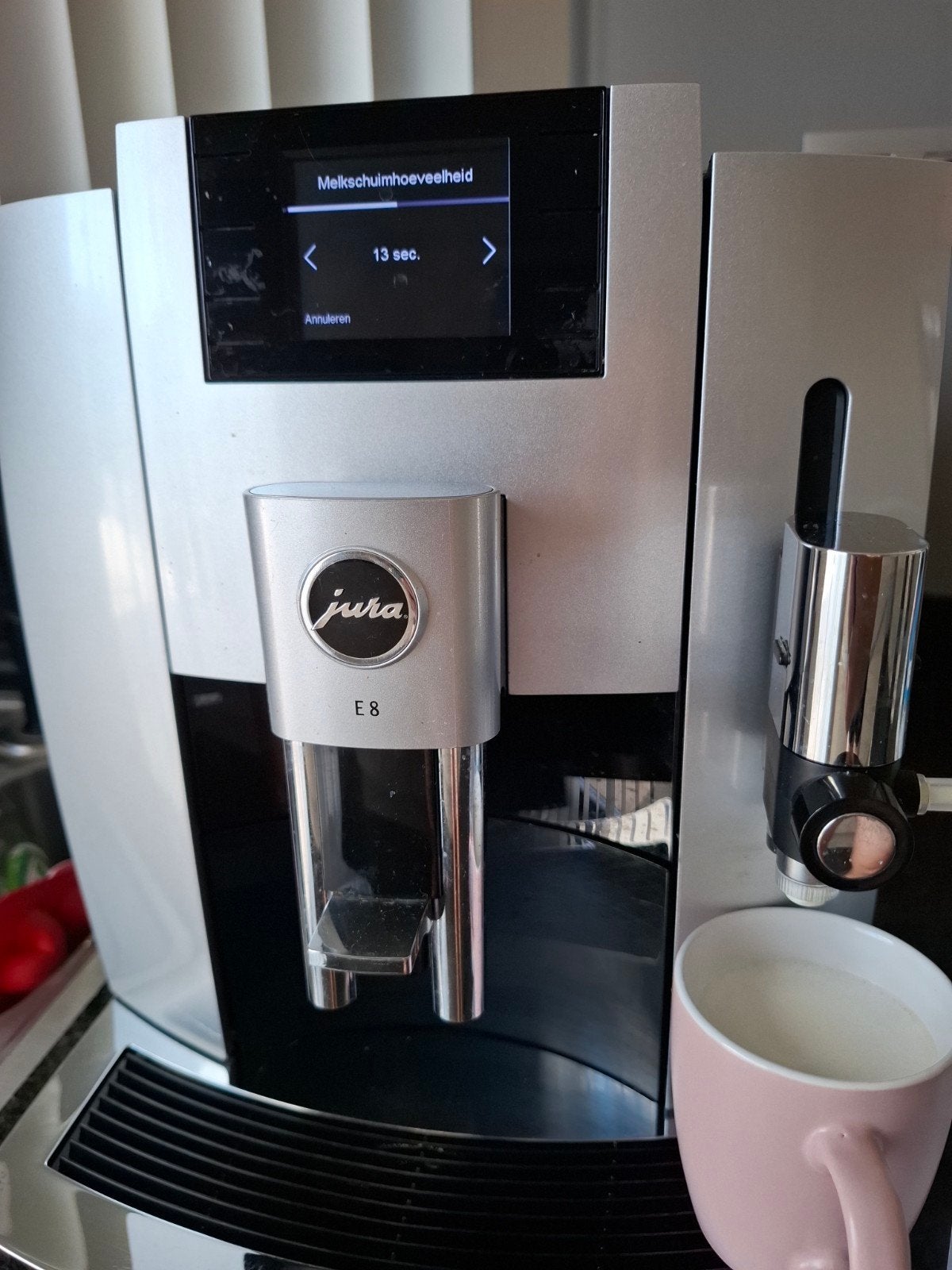 Jura E8 EB - goede staat - vaste prijs, Ophalen, Koffiemachine