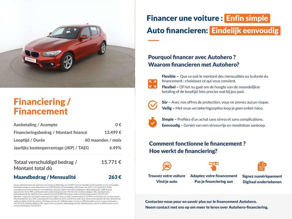 BMW 1 Serie 118 118i Advantage (bj 2019, automaat), Auto's, Gebruikt, Overige kleuren, 136 pk, https://public.car-pass.be/vhr/b4f20e1e-6e6b-45e8-a4d5-5860c3a40858