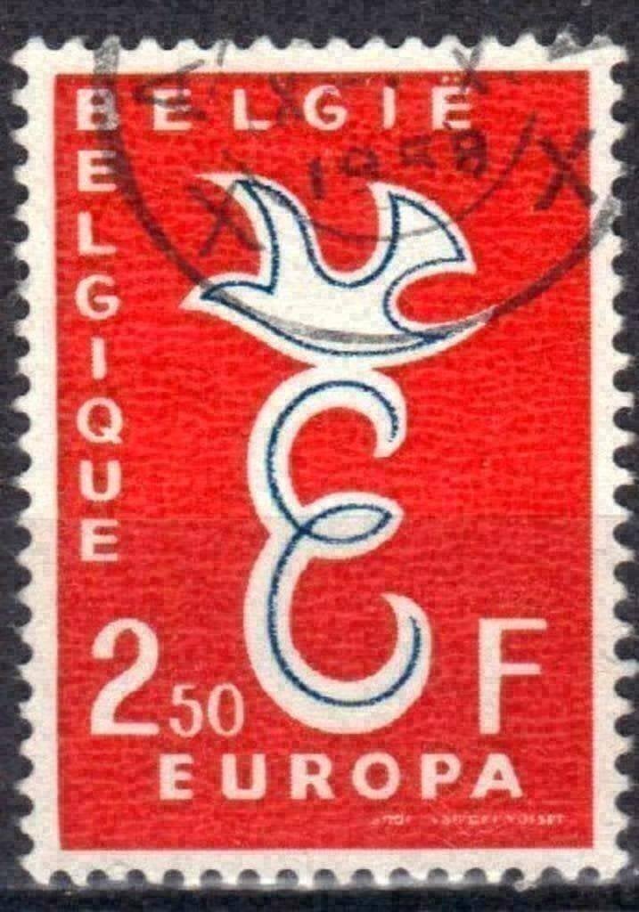 Belgie 1958 - Yvert/OBP 1064 - Europa (ST), Postzegels en Munten, Verzenden, Gestempeld, Gestempeld, Europa