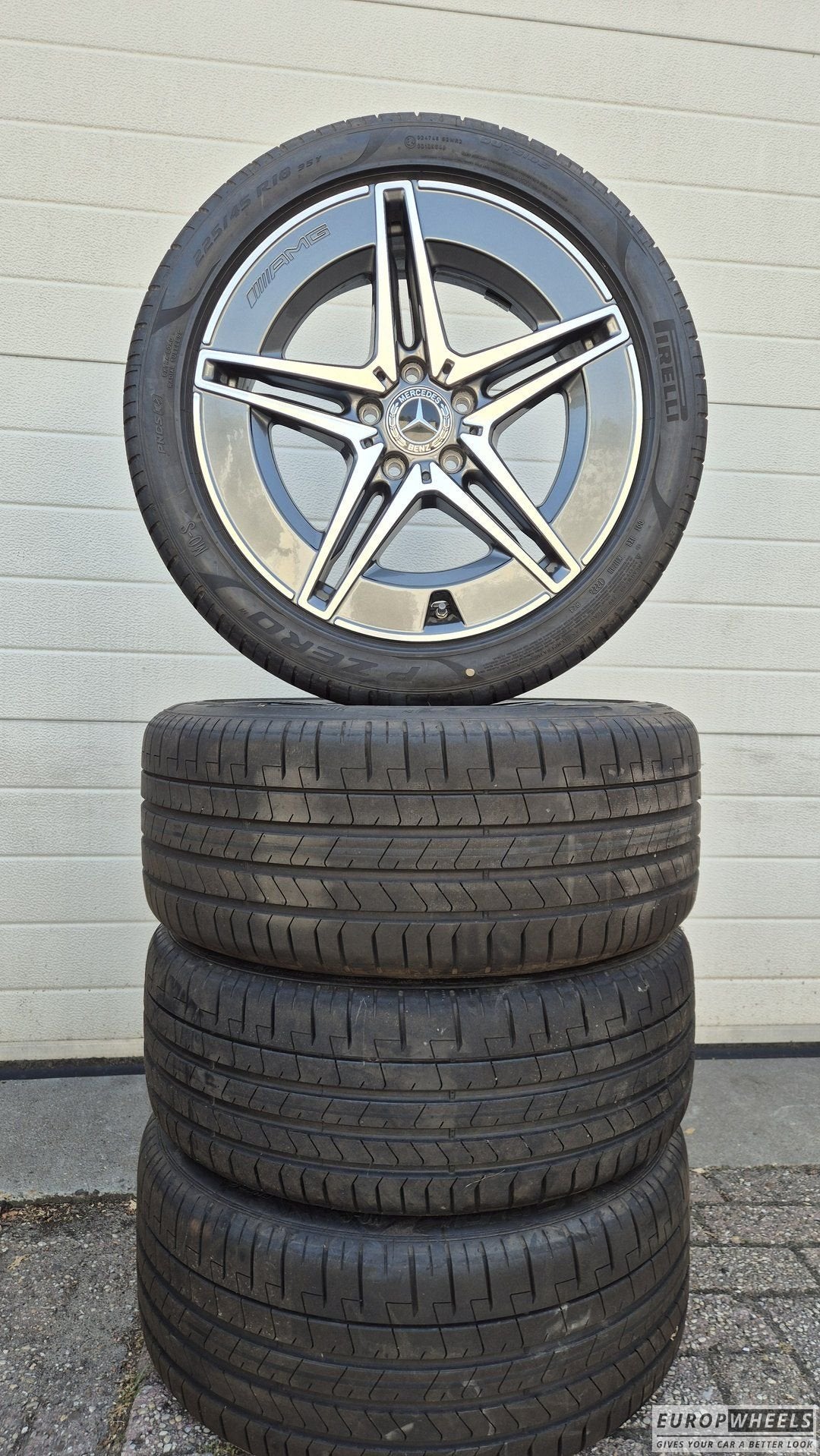 18 inch Mercedes W206 AMG breedset velgen zomerbanden NIEUW, Auto-onderdelen, Banden en Velgen, 18 inch, Gebruikt, -, -