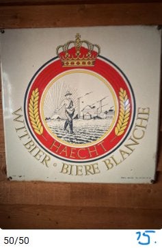 Partij emaille reclameborden bier, frisdrank tabak, Ophalen