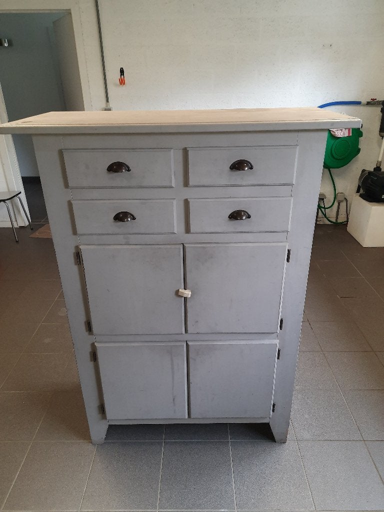 GRATIS Cottage kast taupe, Ophalen, Gebruikt, 100 tot 150 cm, Cottage