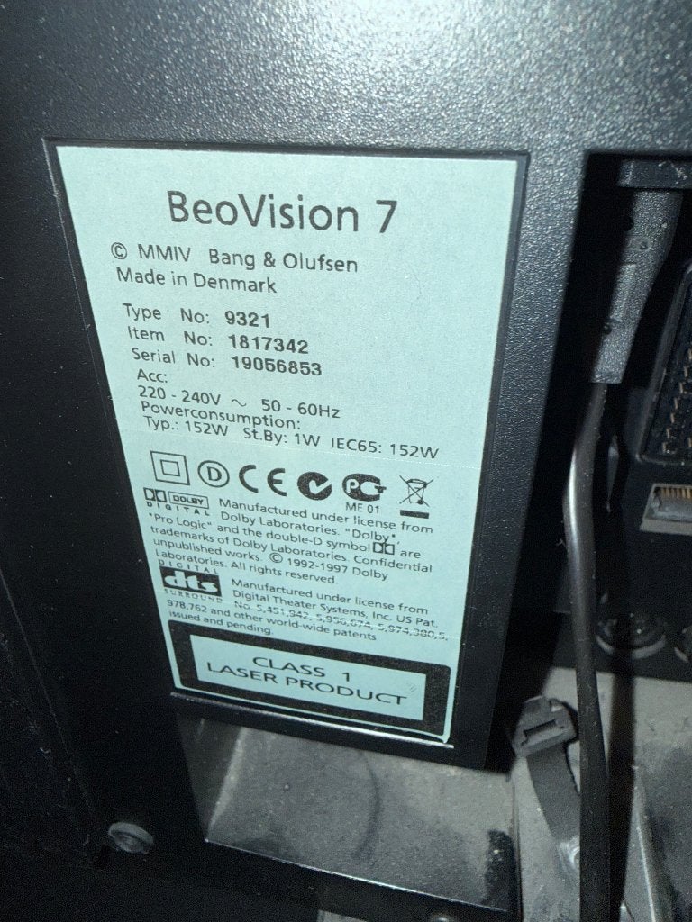 B&O beovision 7, TV, Hi-fi & Vidéo, Enlèvement, Utilisé