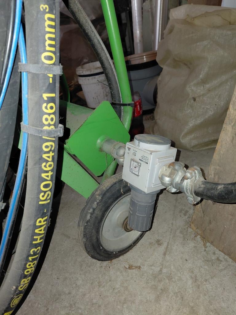 Professionele zandstraal ketel, Ophalen